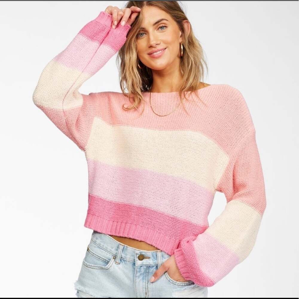 NWT! Billabong Seeing Stripes Sweater Size Large